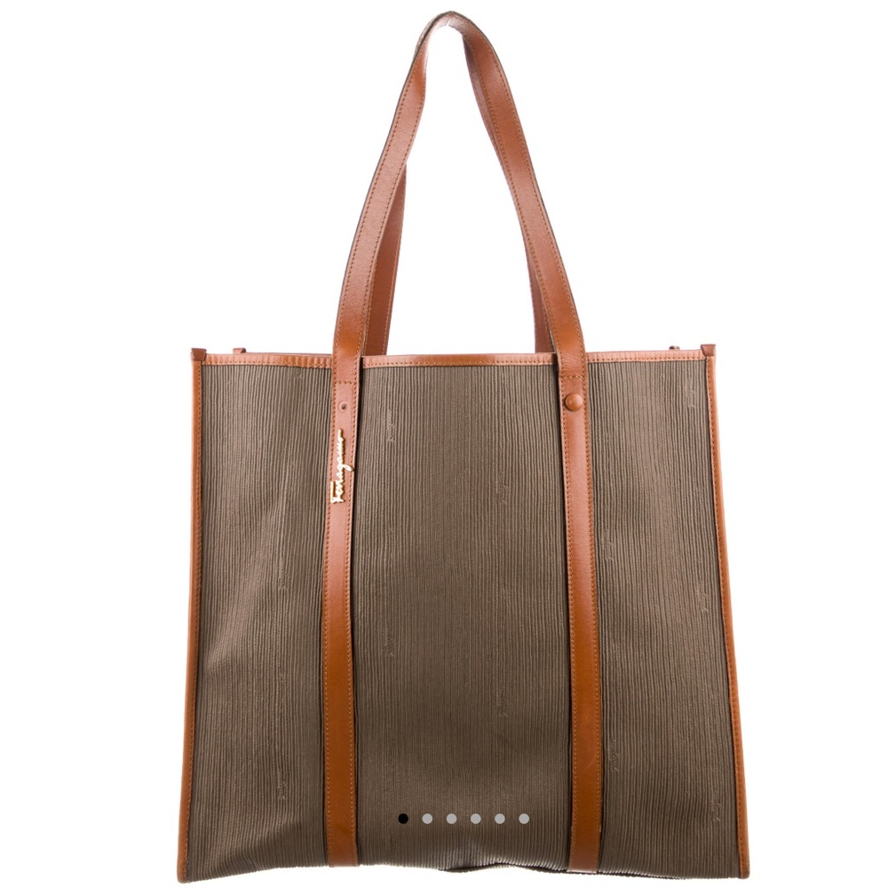 Salvatore Ferragamo texture tote bag